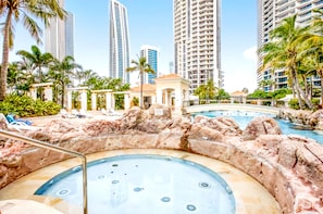 Indoor pool, outdoor pool