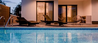 Stylish Villa Metra Maris1 with a sea view and a pool on Krk