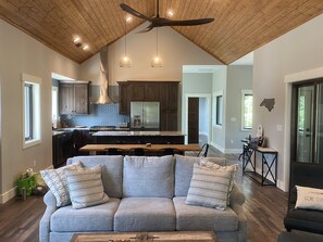 Smart TV, fireplace, video games, books