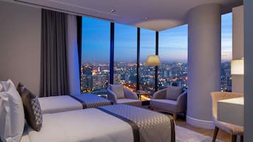 Coffres-forts dans les chambres, bureau, rideaux occultants