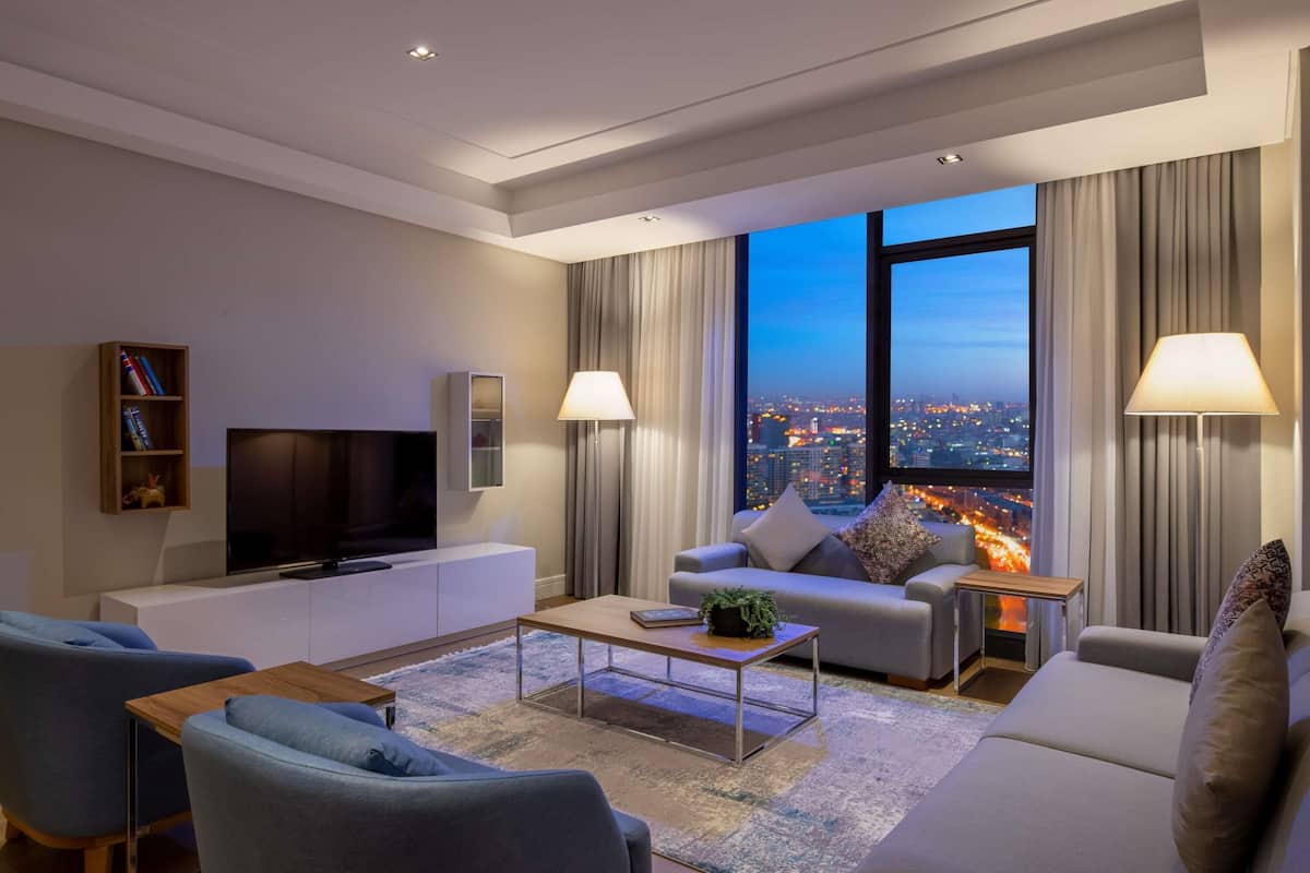 In-room safe, desk, blackout drapes, iron/ironing board