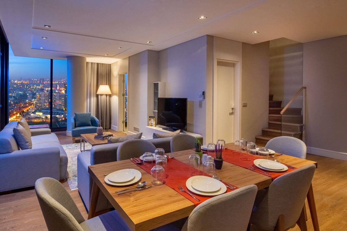 公寓, 3 間臥室 (Sky Villa) | 客房內保險箱、書桌、遮光布/窗簾、熨斗/熨衣板