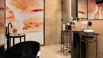 Executive Suite, 1 King Bed (Philippopolis) | Bathroom | Eco-friendly toiletries, hair dryer, bathrobes, slippers