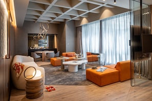 Executive Suite, 1 King Bed (Philippopolis) | 1 bedroom, hypo-allergenic bedding, minibar, in-room safe
