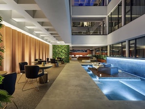 Champagne bar, garden views, open daily