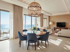 Suite, 2 Bedrooms, Ocean View | Premium bedding, pillow-top beds, minibar, in-room safe - Fairmont Taghazout Bay (Aourir)