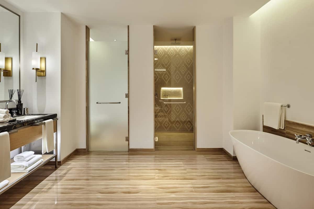 Villa, 2 camas matrimoniales (Initiale) | Ropa de cama de alta calidad, camas con pillow-top y minibar