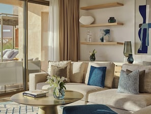 Villa, 2 Double Beds (Initiale) | Premium bedding, pillow-top beds, minibar, in-room safe - Fairmont Taghazout Bay (Aourir)