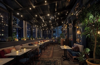 Rooftop terrace at CIVILIAN Hotel