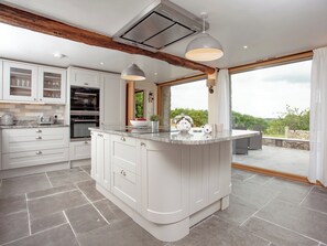 Dishwasher, high chair, cookware/dishes/utensils