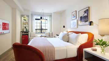 Premium bedding, minibar, in-room safe, laptop workspace