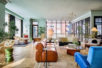 Reception area at Virgin Hotels New Orleans