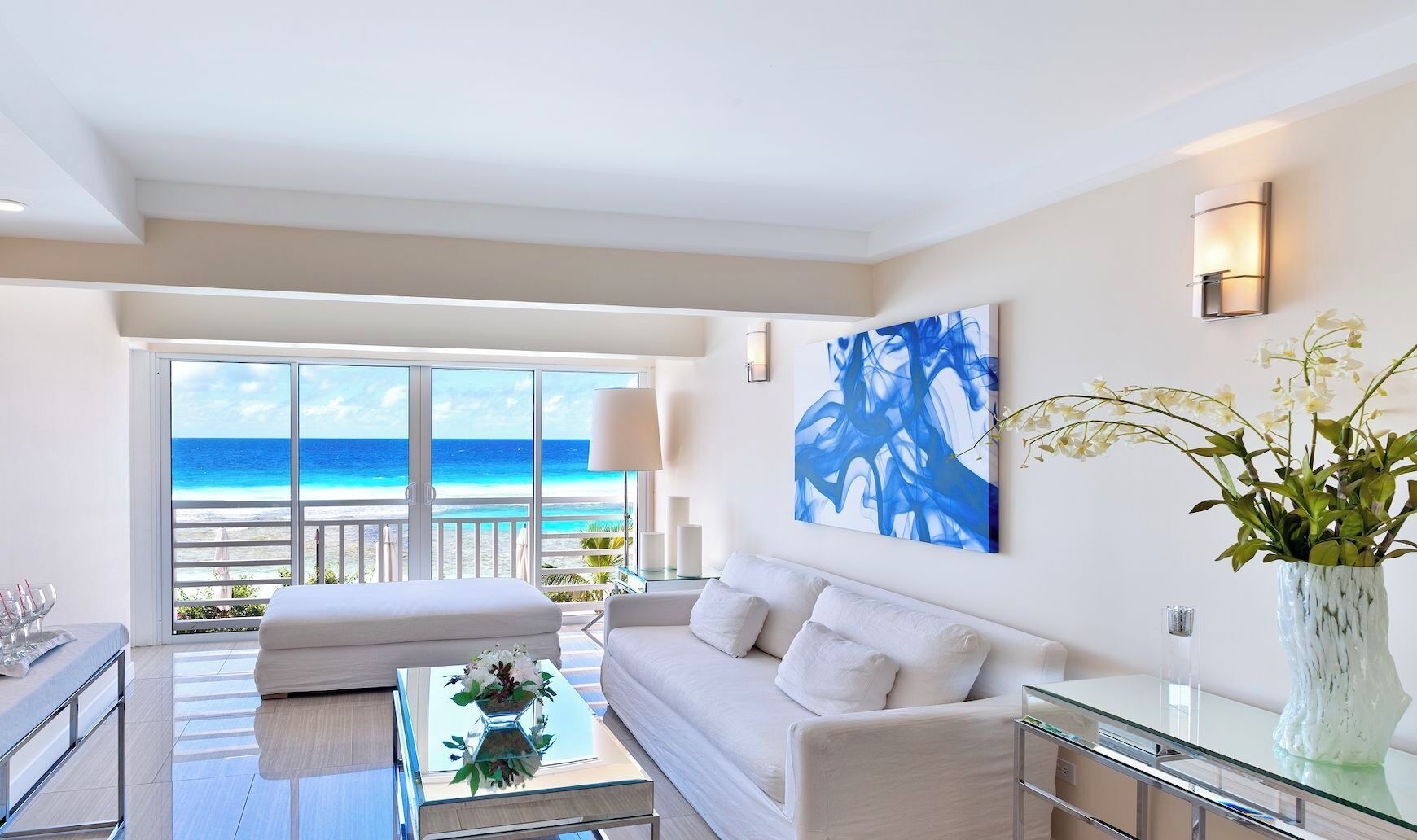 Living area | 52-inch LED TV with cable channels, TV