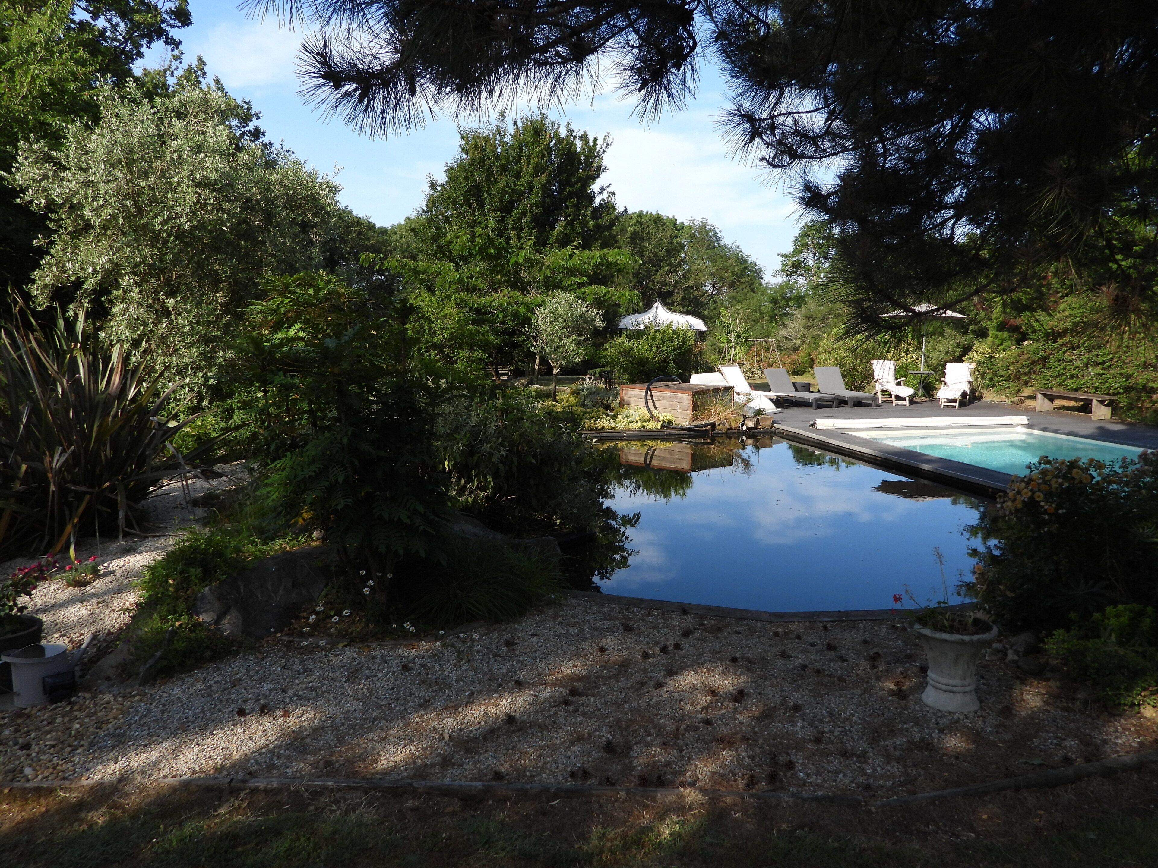 Piscine extérieure, piscine chauffée