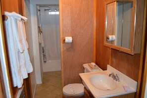Combined shower/bathtub