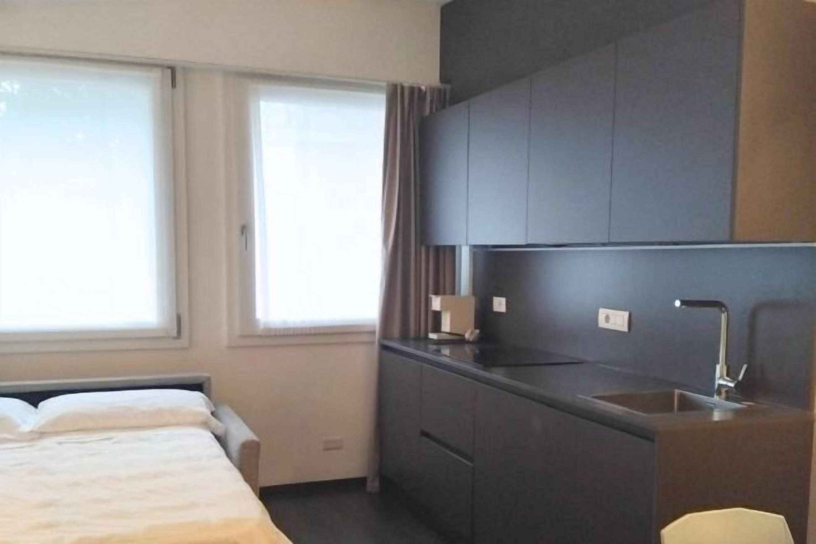 1 bedroom, desk, laptop workspace, blackout curtains