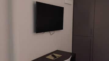 1 bedroom, desk, laptop workspace, blackout curtains