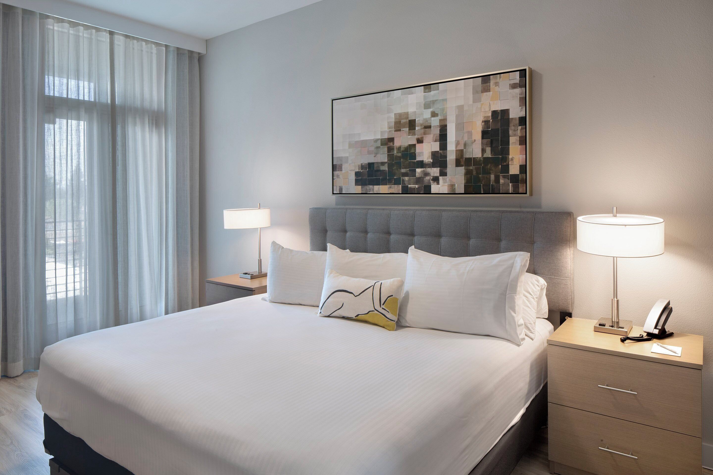 basic room, 1 king bed with sofa bed (cityscape apartment suite) | egyptian cotton sheets, premium bedding, in-room safe, desk