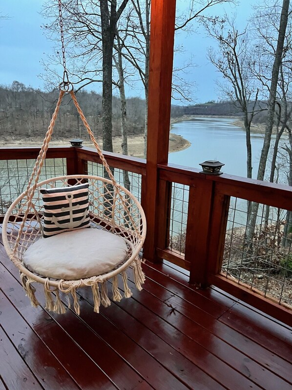Property grounds - PERFECT spot! Breathtaking views of Rough River from wrap-around covered decks (Falls of Rough)