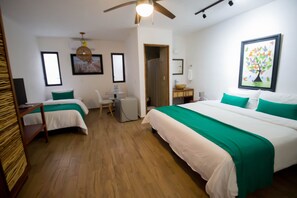 Family Room, Terrace, Garden View | Desk, laptop workspace, free WiFi, bed sheets - Hotel Tequila Cancun  (Puerto Morelos)