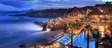 Piscine extérieure, piscine chauffée