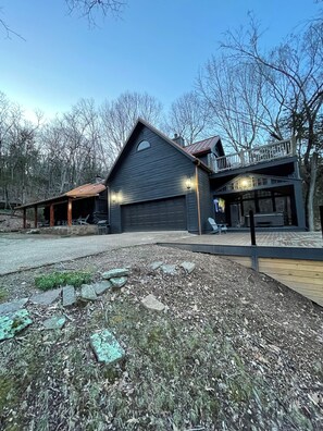 Exterior - Beaver Lake Log Cabin, Lakefront on 6 Private Acres, 6 Person Hot Tub & Firepit (Garfield)