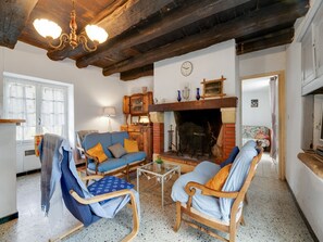 TV, fireplace, DVD player