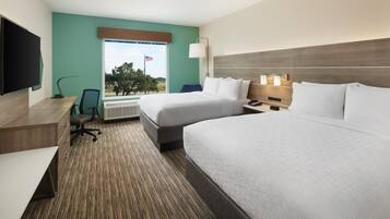 Desk, free WiFi, bed sheets