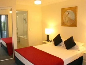 1 bedroom, iron/ironing board, Internet, bed sheets