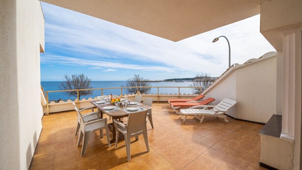 Outdoor dining - Patricia: apartment with sea views (L'Escala)