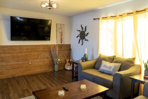 TV connectée, cheminée