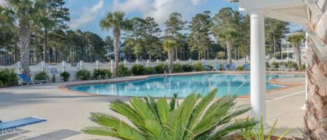 Indoor pool, outdoor pool