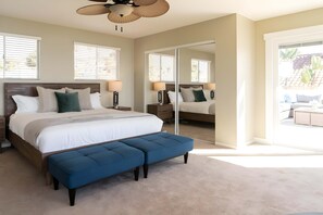 4 bedrooms, iron/ironing board, WiFi, bed sheets