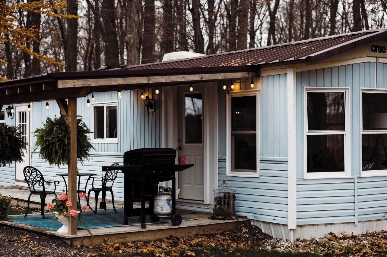 屋外ダイニングエリア