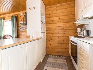 Fridge, microwave, dishwasher, toaster