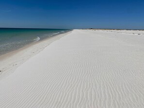 On the beach, beach towels