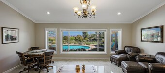 Updated Golf Course Home Mountain Views Heated Pool Sport Court Putting Green