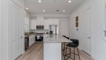 Microwave, oven, stovetop, dishwasher