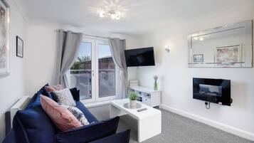 TV connectée, cheminée