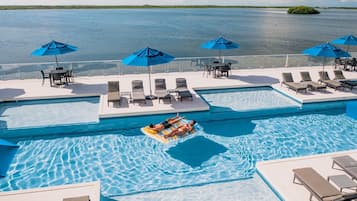 Piscine extérieure, piscine chauffée