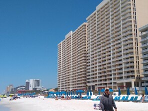 On the beach
