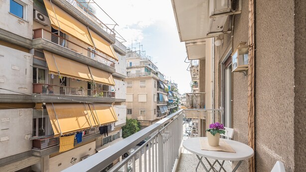 City-Apartment, 2 Schlafzimmer | Blick vom Balkon