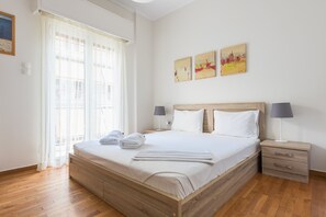 Leilighet – city, 2 soverom | 2 soverom, sengetøy i egyptisk bomull og sengetøy av topp kvalitet