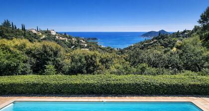 nice villa with with pool and seaview