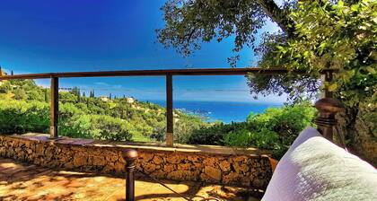 nice villa with with pool and seaview