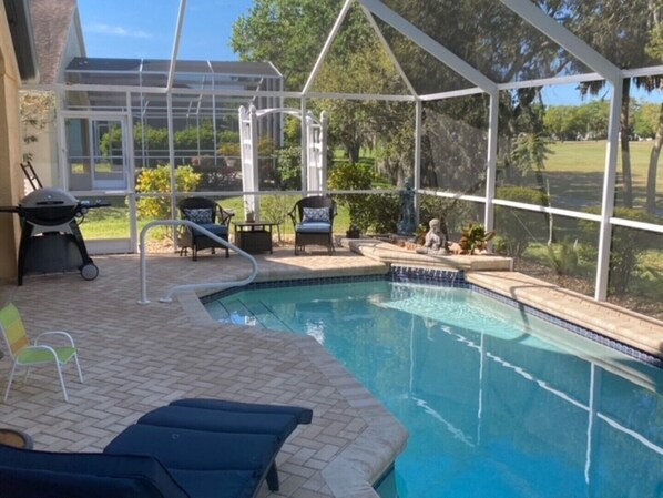 A heated pool