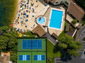 Indoor pool, outdoor pool