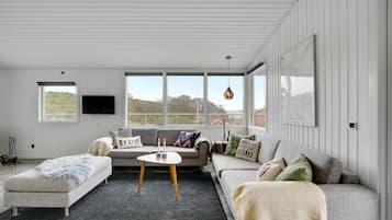 Smart TV y chimenea