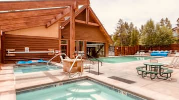 Indoor pool, outdoor pool