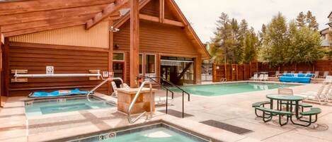 Indoor pool, outdoor pool
